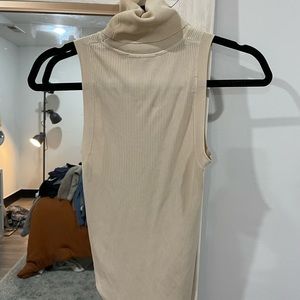 Zara cream turtleneck top size small